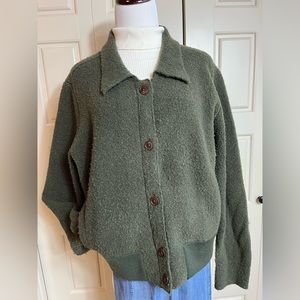 Banana Republic Olive Green Cardigan Sweater Size Large